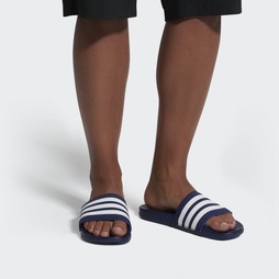 Adidas Adilette Cloudfoam Plus Stripes Férfi Akciós Cipők - Kék [D29764]
